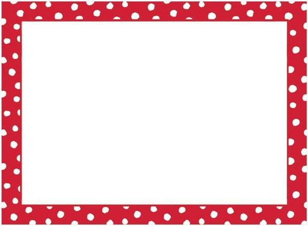 Caspari Self-Adhesive Labels, Small Dots-Red (LTAG008)