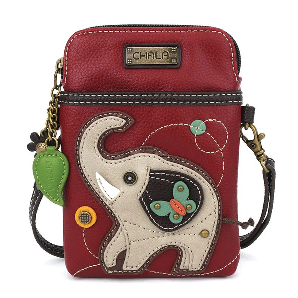 Chala Cell Phone Crossbody Bag, Elephant (827EG9)