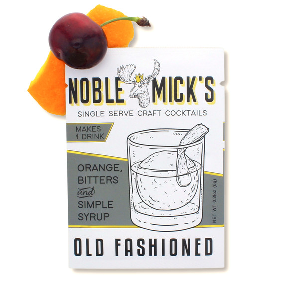 Noble Mick's Single Serving Craft Cocktail Mix, Old Fashioned (399026)