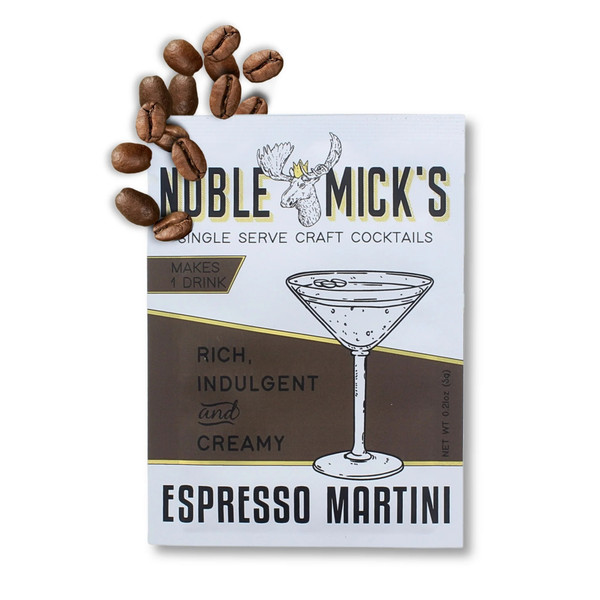 Noble Mick's Single Serving Craft Cocktail Mix, Espresso Martini (399705)