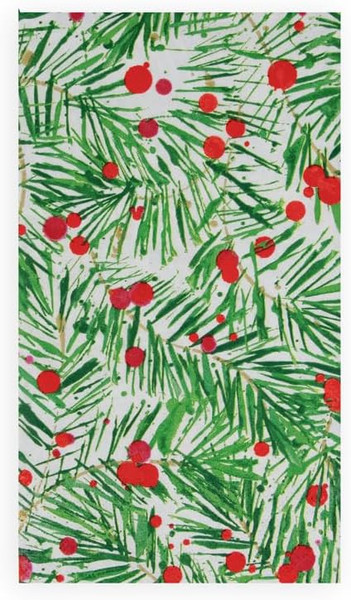 Caspari Paper Guest Towel Napkins, Modern Pine - 2 Packs (17630G)
