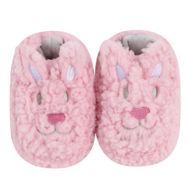 Snoozies Baby Slippers, Bunny - Small (BBOOT-PBUN)