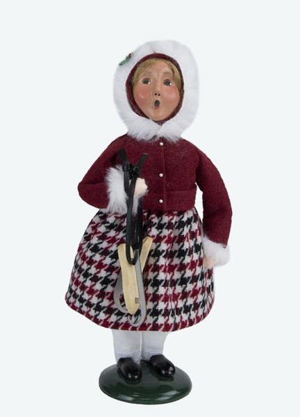 Byers' Choice Caroler, Girl With Skates (1235G)