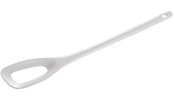 Gourmac 12" Melamine Mixing Spoon with Hole,White (3511WH)