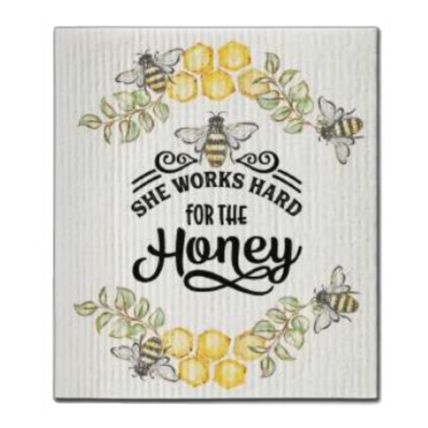 CJ Bella Dishcloth, She Works Hard (CJ9-141)