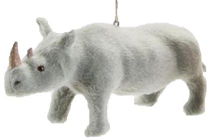 One Hundred 80 Degrees African Rhino Ornament (GF0040D)