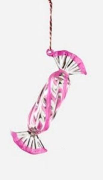 One Hundred 80 Degrees Small Candy Twist Ornament, Hot Pink (HU0053I)