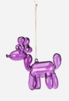 One Hundred 80 Degrees Balloon Reindeer Ornament, Purple (TT0978F)