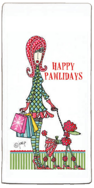 CJ Bella Dishtowel, Happy Pawlidays (DMX3-140)