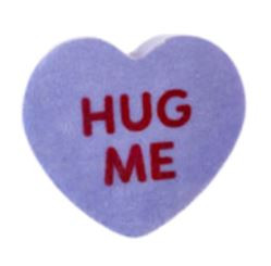 One Hundred 80 Degrees Valentines Day Conversation Heart Decor, HUG ME (WH0184A)