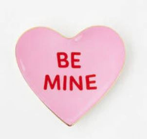 One Hundred 80 Degrees Trinket Dish, Conversation Heart - BE MINE (WI0108D)