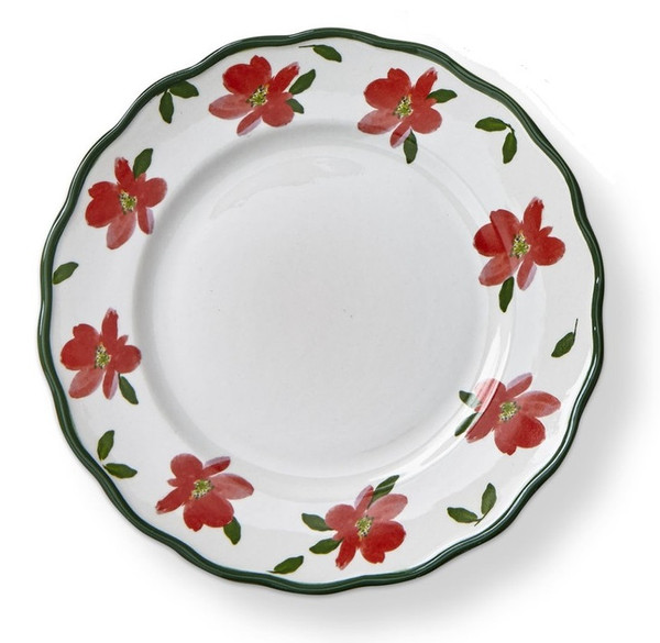 TAG Appetizer Plate, Springtime Floral - Red (G17983B)