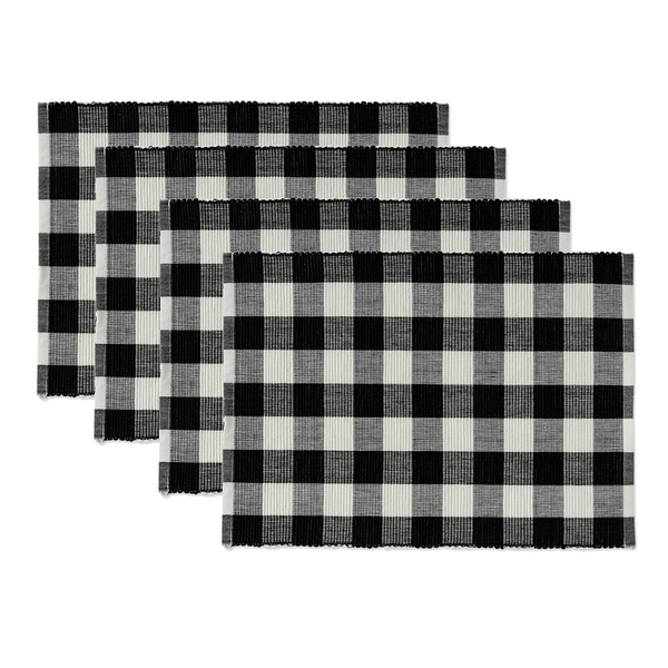 Design Imports Placemat, Farmhouse Buffalo Check  - Set of 4 (751457)