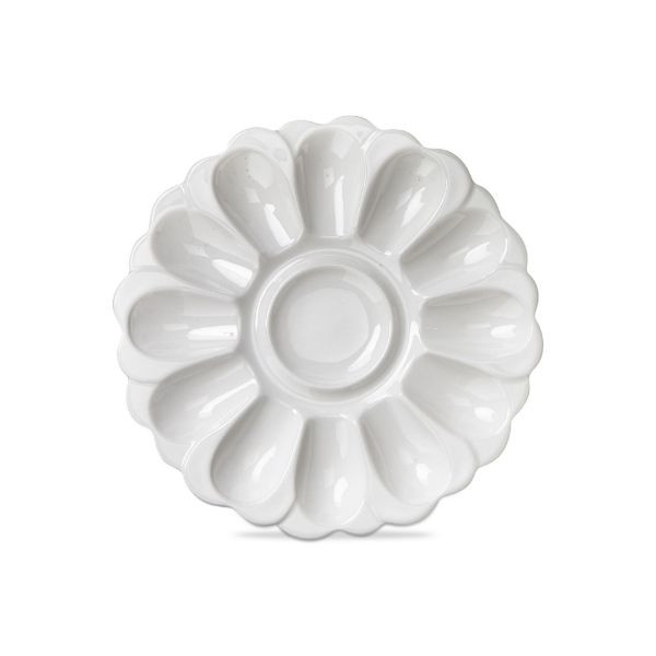 TAG Blossom Egg Platter- White (G17974)