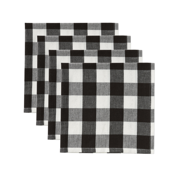 Design Imports Napkins, Farmhouse Buffalo Check - Set of 4 (751462)