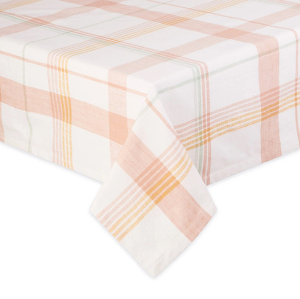 Design Imports Tablecloth, Happy Day Plaid - 52" (755718)