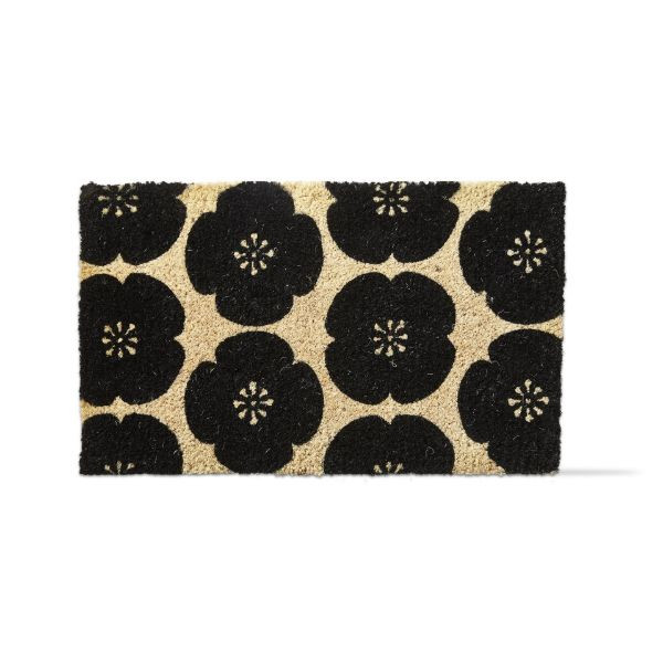 TAG Kyoto Flower Coir Mat- Black (G18293)