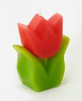 One Hundred 80 Degrees Tulip Candle, Red (NE0467A)