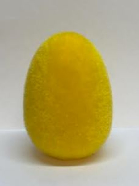 One Hundred 80 Degrees Flocked Egg, Yellow- Small (WH0138E)