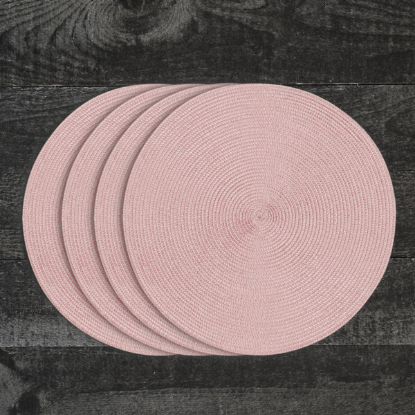 Now Designs Disko Placemat, Shell Pink - Set of 4 (1781632)