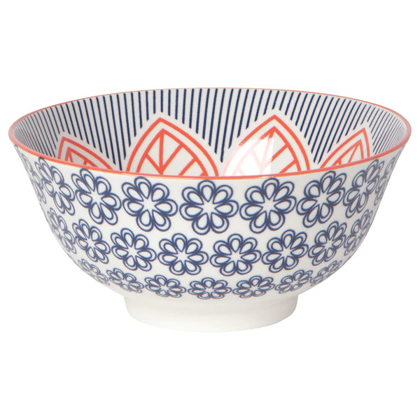 Now Designs 6" Stamped Bowl, Red Floral (5043017)