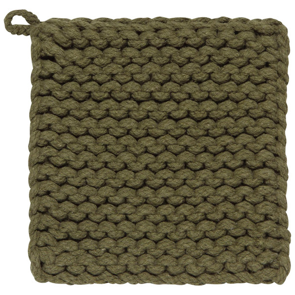 Now Designs Knit Potholder, Olive Branch (HPH1546D)