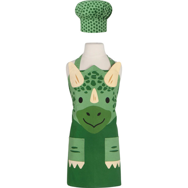 Now Designs Kid's Apron & Hat Set, Dino (JKA1531D)