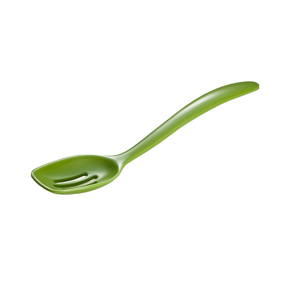 Gourmac 7.5" Melamine Mini Slotted Spoon, Lime Green (3516GR)