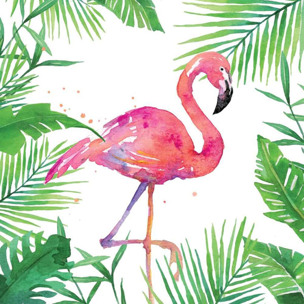 Paperproducts Design Beverage Napkins, Tropical Flamingo - 2 Packs (1252707)