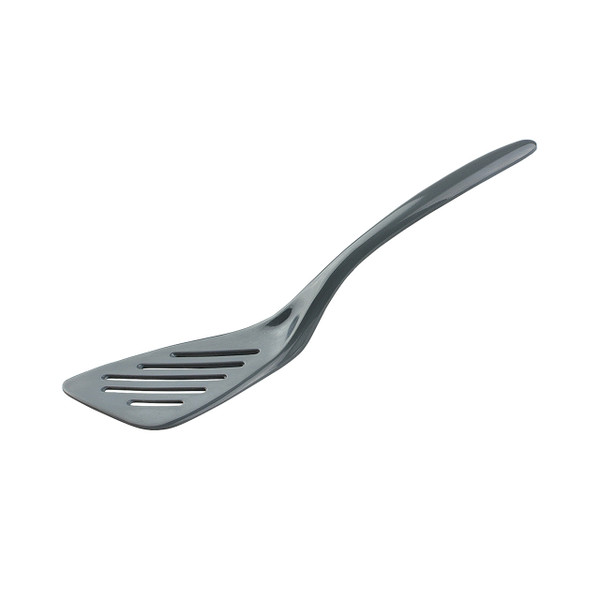 Gourmac 7.25" Melamine Mini Slotted Turner, Steel Gray (3561GY)