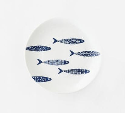 One Hundred 80 Degrees Plate, School of Fish - 6 Fish (MT0015B)