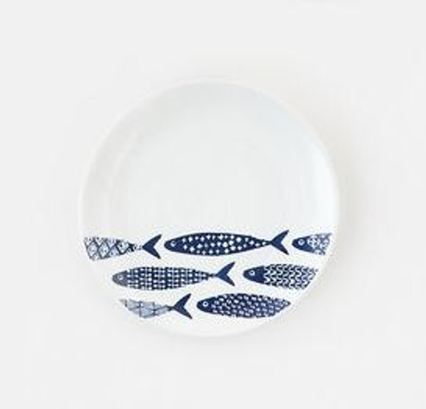 One Hundred 80 Degrees Plate, School of Fish - 7 Fish (MT0015C)