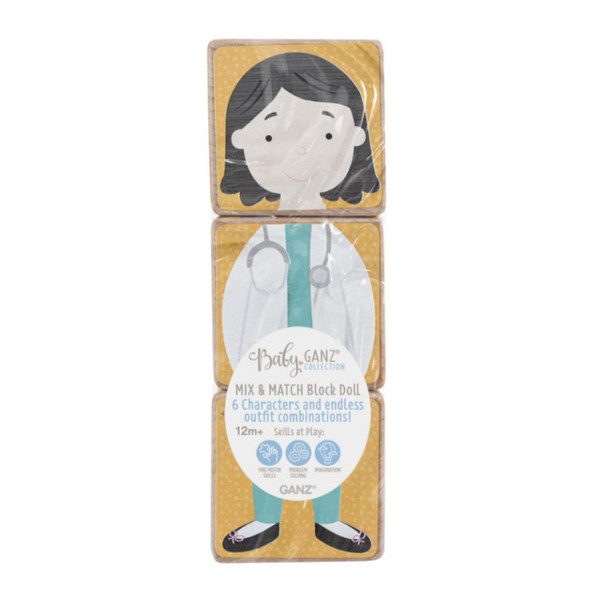 Ganz Baby Wooden Block Doll (BG4597)