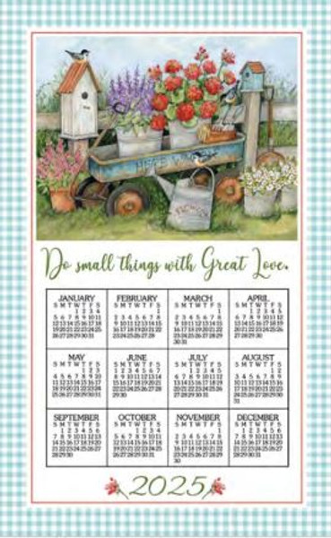 Kay Dee Towel Calendar, Blue Wagon - 2025 (F3469)