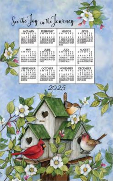 Kay Dee Towel Calendar, Birdhouses - 2025 (F3472)