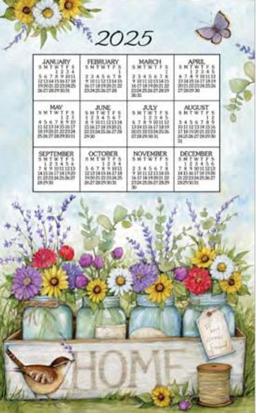 Kay Dee Towel Calendar, Home Floral - 2025 (F3473)
