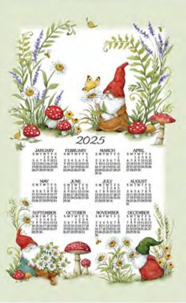 Kay Dee Towel Calendar, Garden Gnomes - 2025 (F3474)