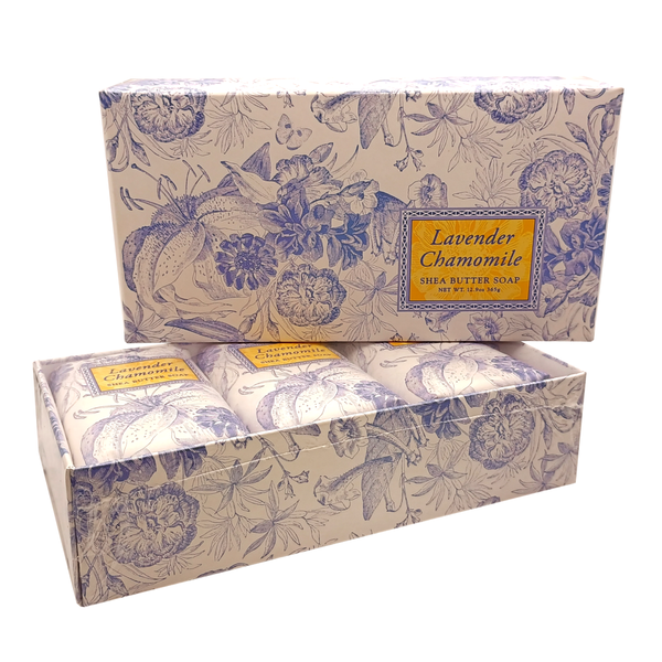 Greenwich Bay 4.3 oz. Bar Soap, Lavender Chamomile - Set of 3 (R59007)