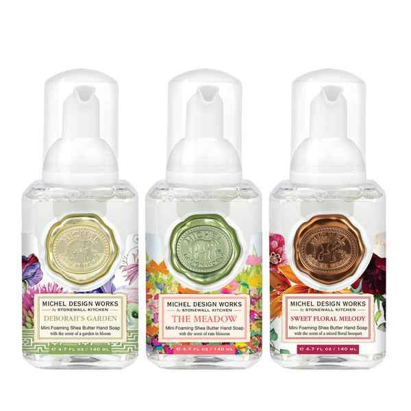 Michel Design Works Mini Foaming Hand Soap Set, Floral (819047)
