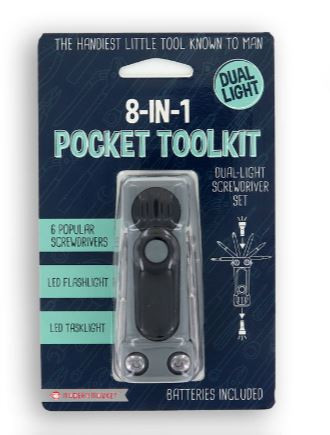 DM Merchandising 8-in-1 Pocket Tool Kit - Black (8TOOL12)