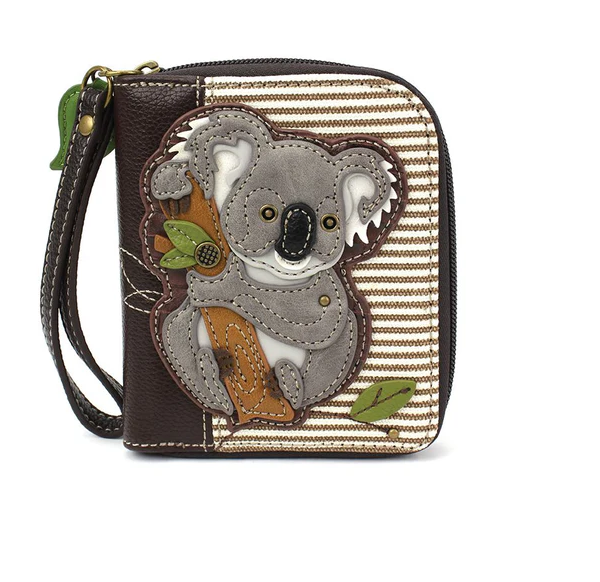 Chala Zip-Around Wallet, Koala Brown (839KL3S)