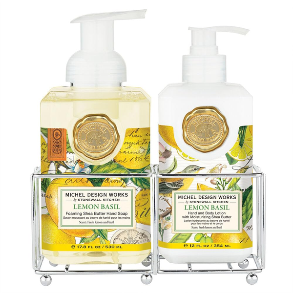 Michel Design Works Hand Care Caddy, Lemon Basil (846008)