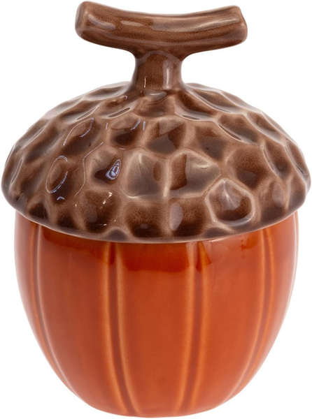 Boston International Jar with Lid,  Spicy Orange Acorn (KAC24152)