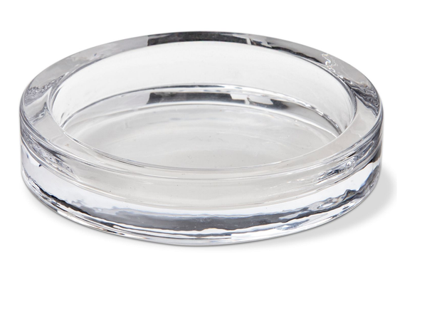 TAG Radiance Glass Pillar Plate Small - Clear (G13380)