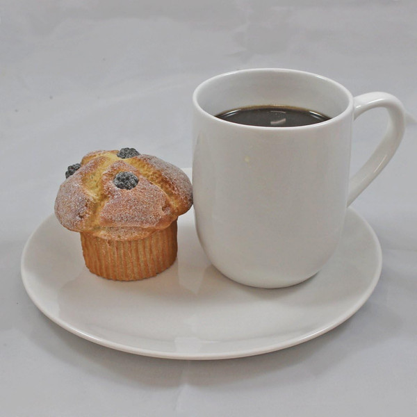 Just Dough It Plated Fake Coffee and Muffin Set (W0621)