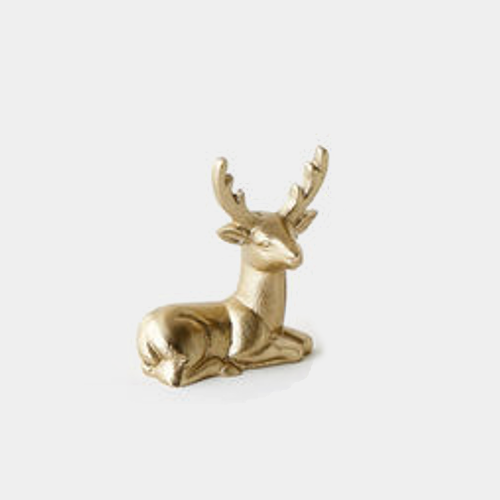 One Hundred 80 Degrees Deer Place Card Holder Gold - 2.5" (IN0159B)