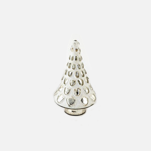 One Hundred 80 Degrees White Glass Tree, Scales - 10.5" (SI1155E)