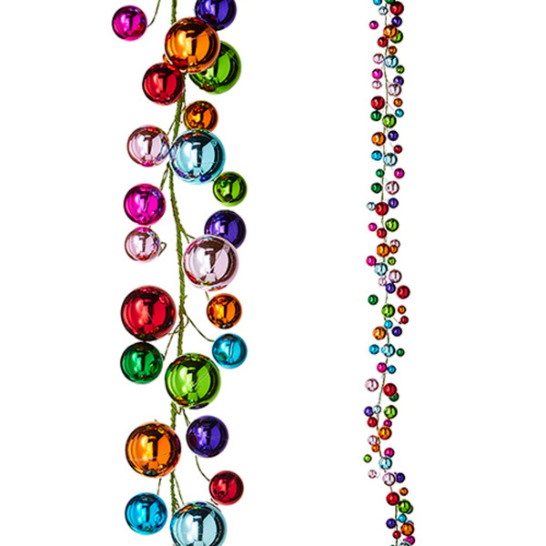 Raz Imports Garland, Multicolored Balls - 6' (G4202280)