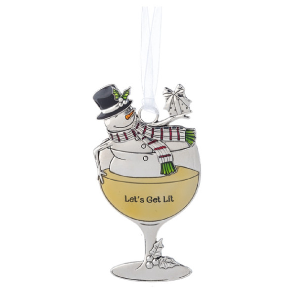 Ganz Ornament, Drink and Be Merry - Let's Get Lit (EX24156D)