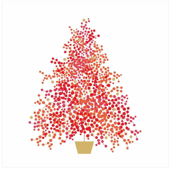 Paperproducts Design Beverage Napkins, Season´s Tree - 2 Packs (3254182)